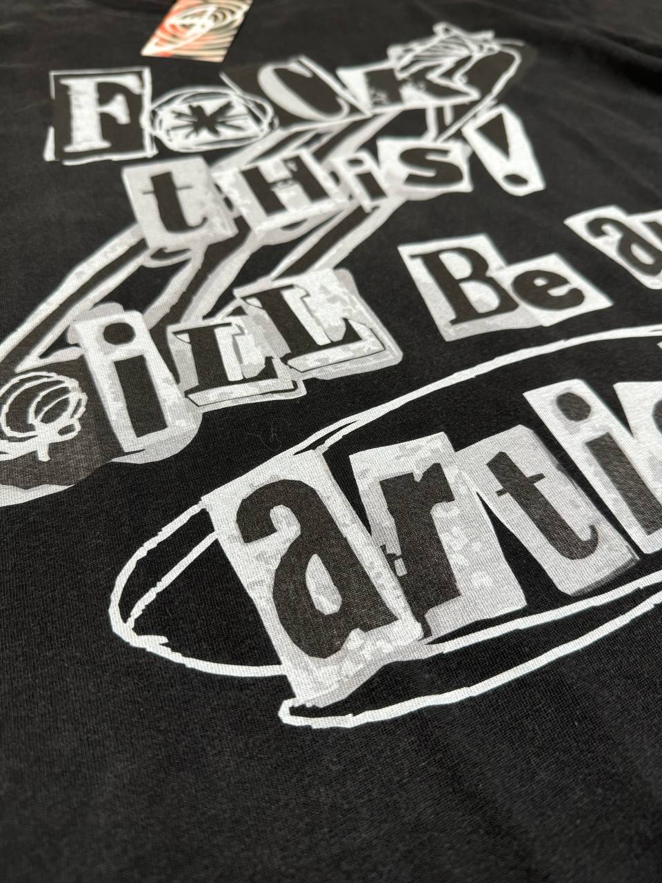 Punk-Style Black T-shirt