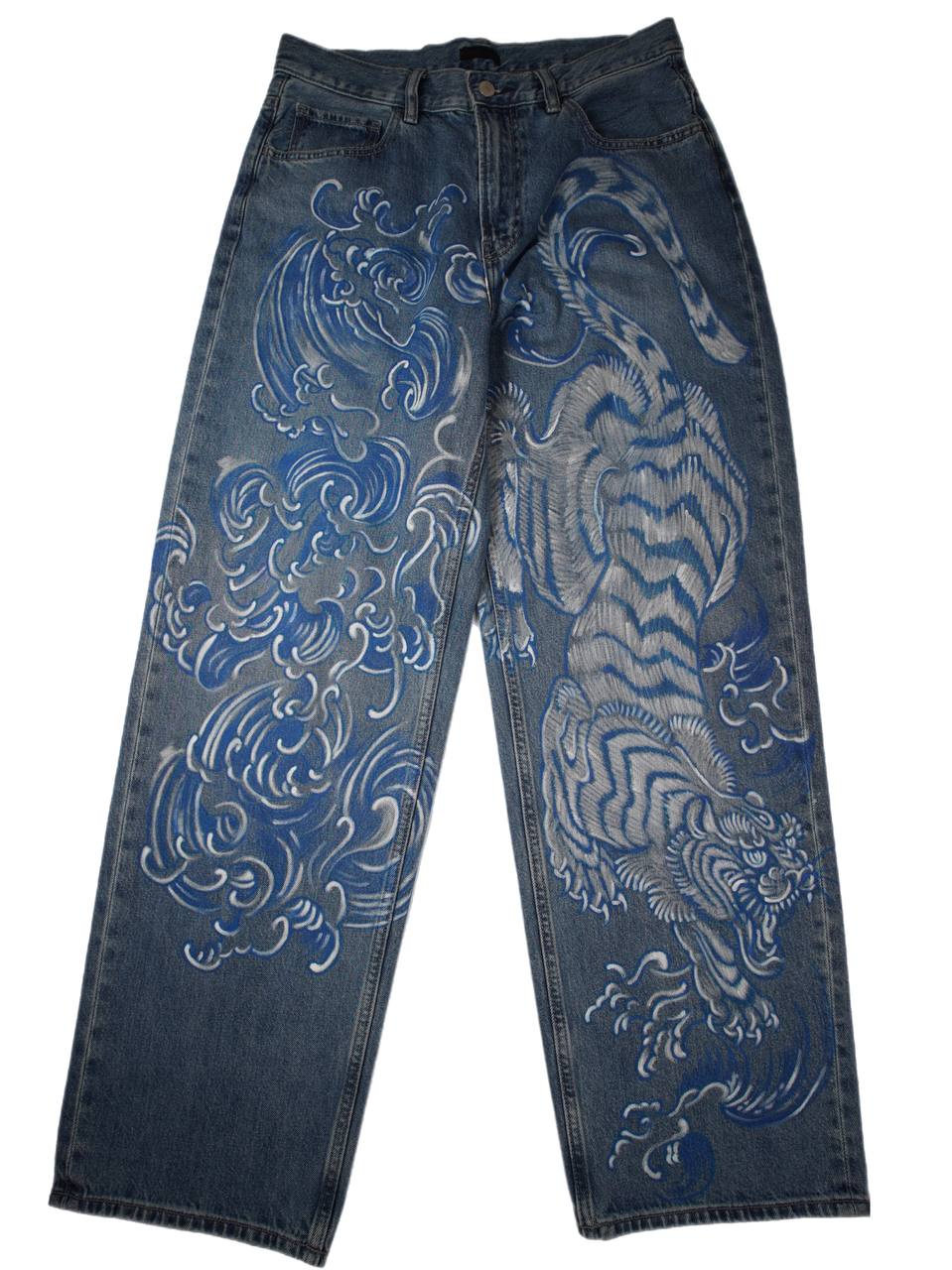 Custom jeans in japanese style