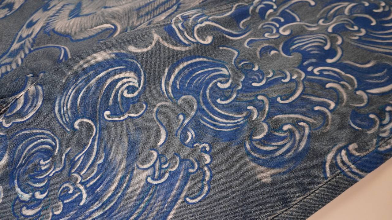 Custom jeans in japanese style