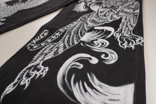 Custom jeans in japanese style
