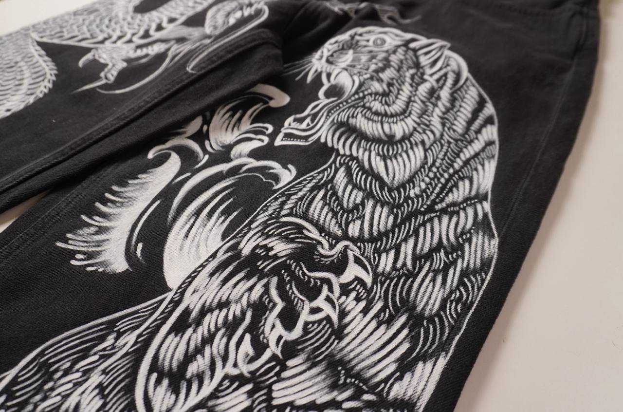 Custom jeans in japanese style