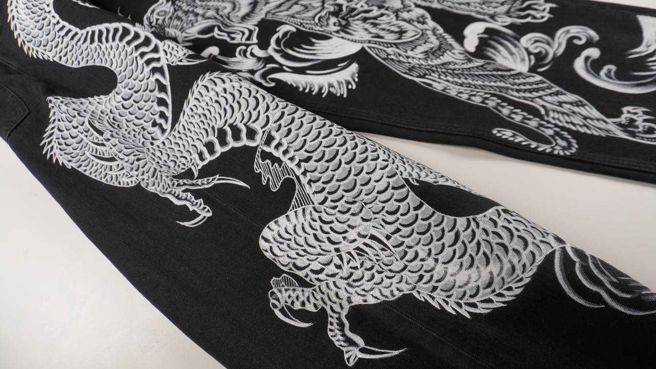 Custom jeans in japanese style