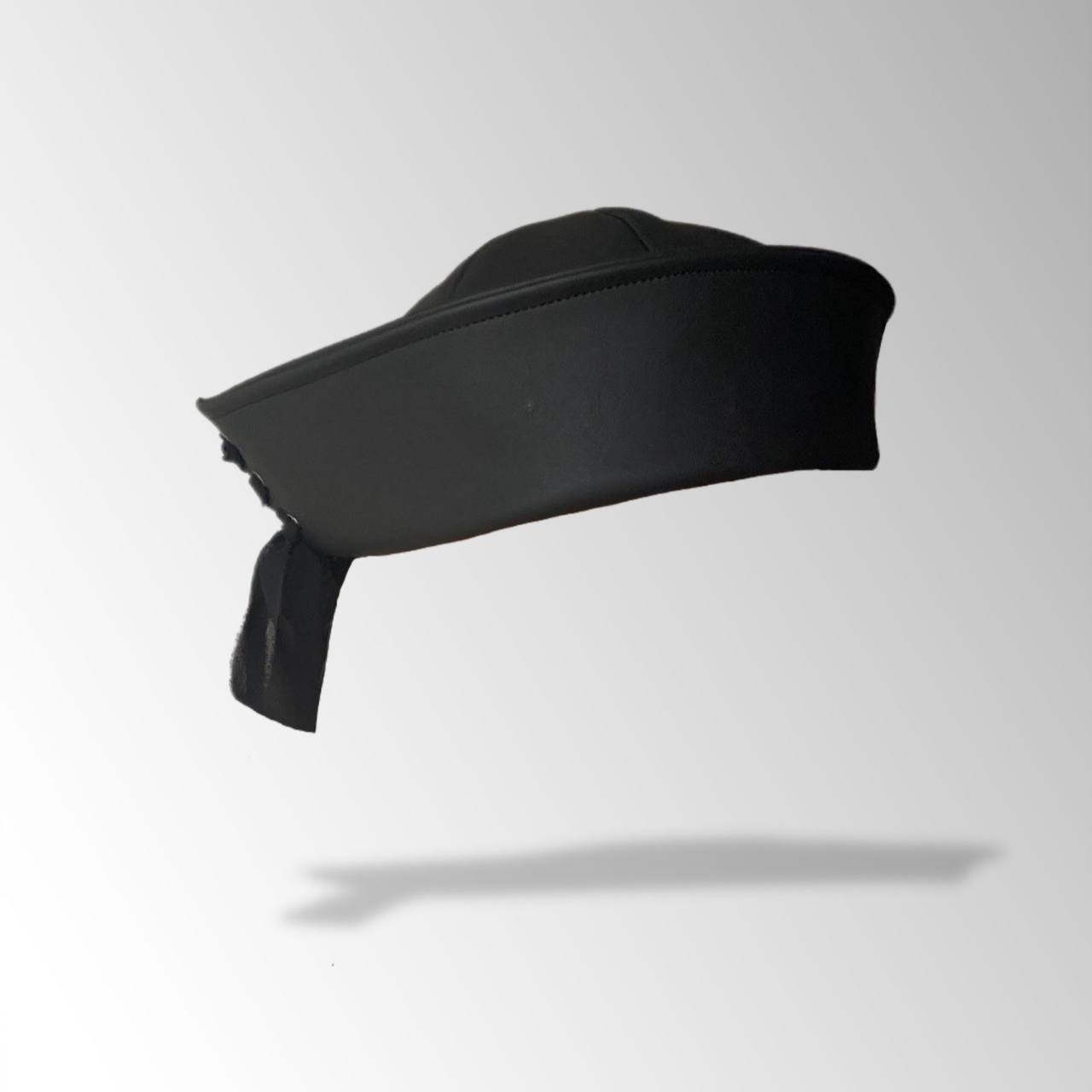 Handmade Eco Leather Fabric Sailor Hat With Ribbon