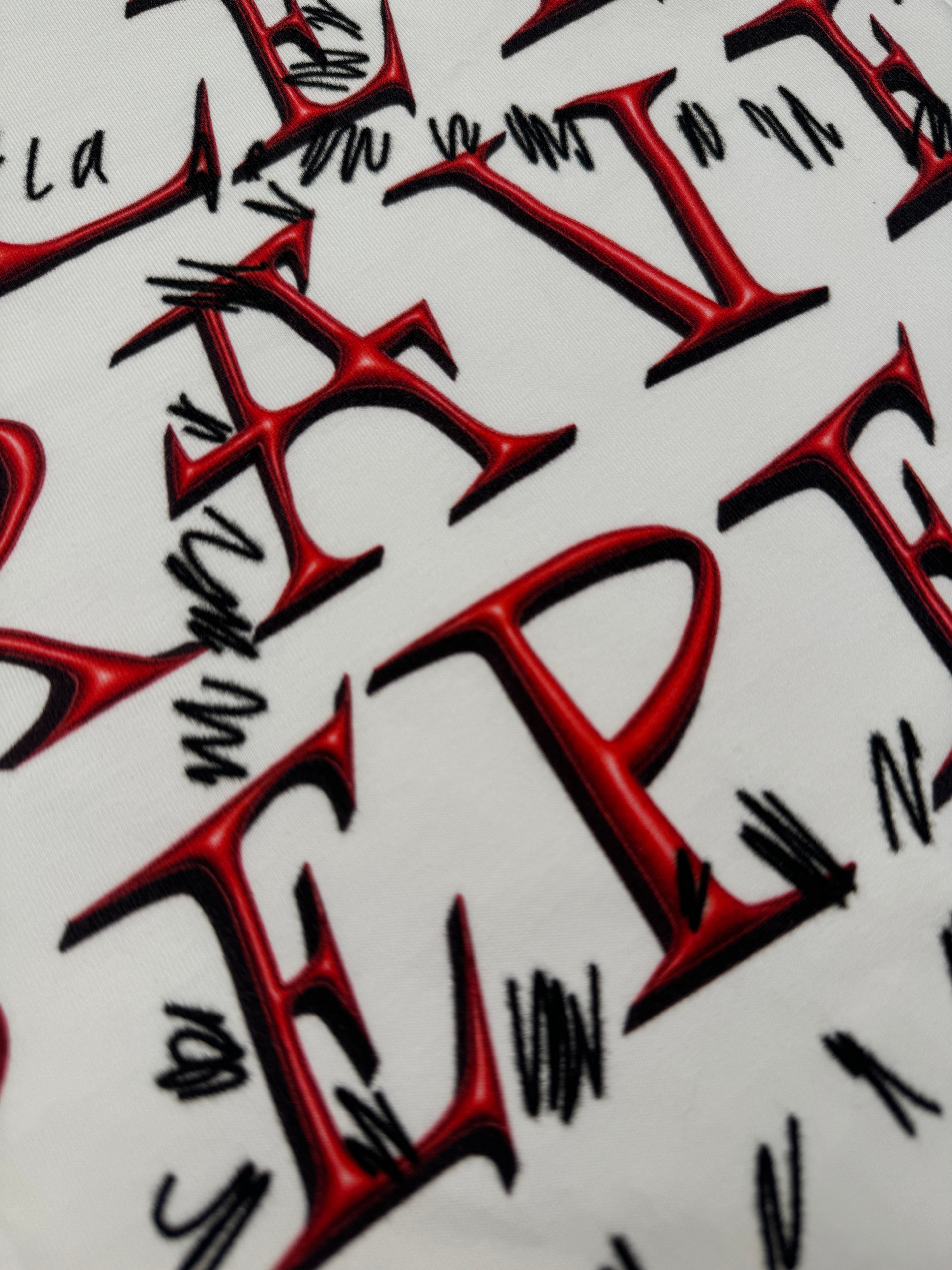 Rave Cycle R-Shirt (White-Red)