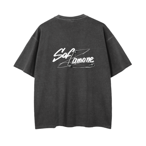 Punk-Style Black T-shirt