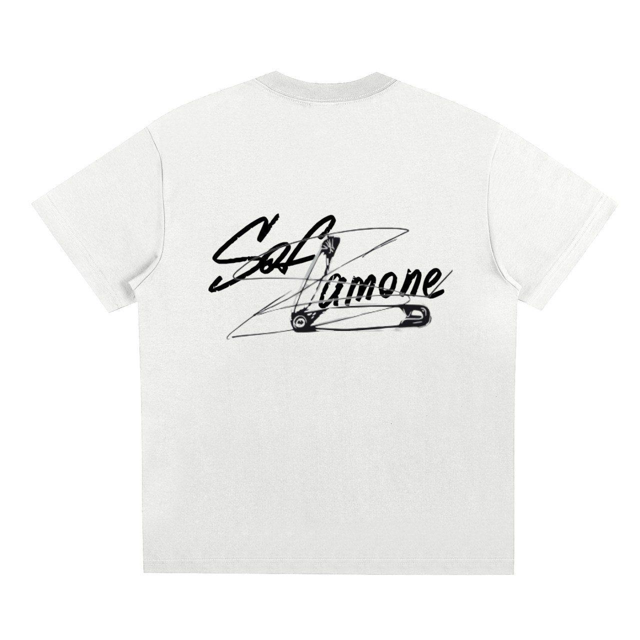 Punk-Style White T-shirt