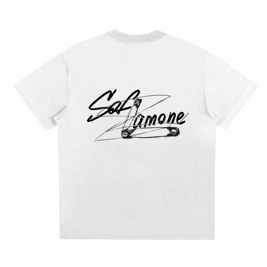 Punk-Style White T-shirt