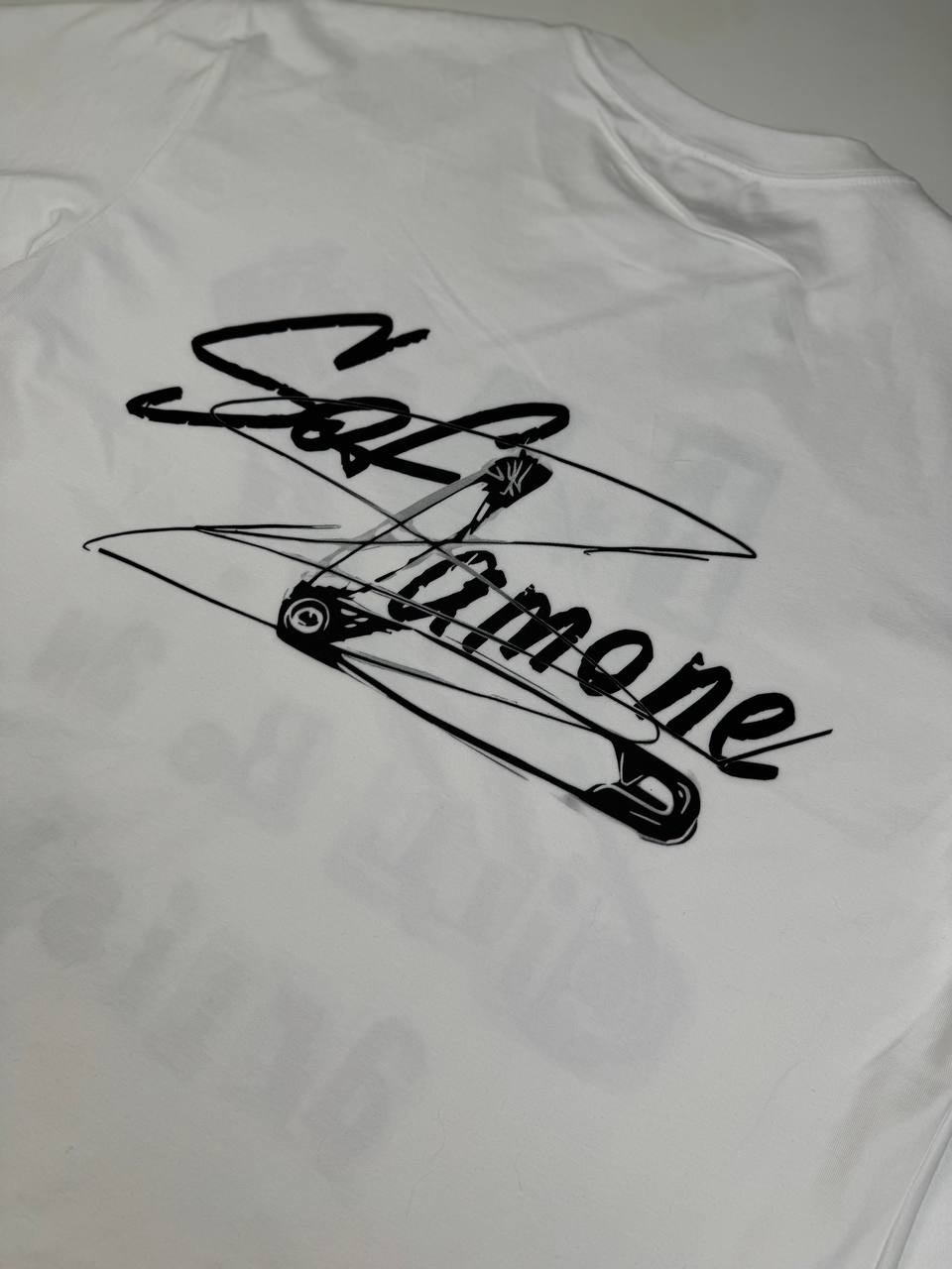 Punk-Style White T-shirt