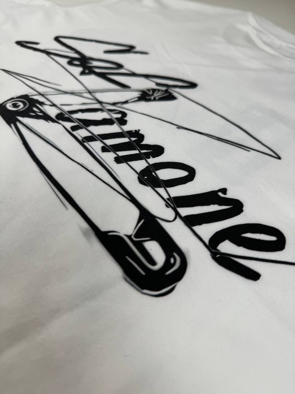 Punk-Style White T-shirt