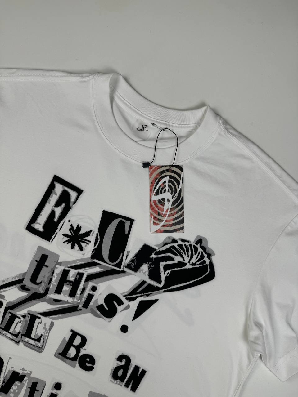 Punk-Style White T-shirt