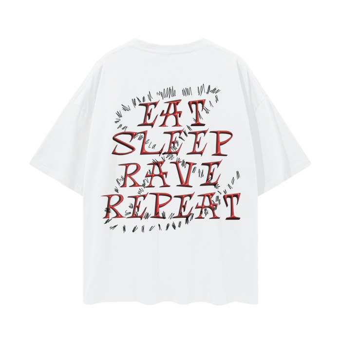 Rave Cycle R-Shirt (White-Red)